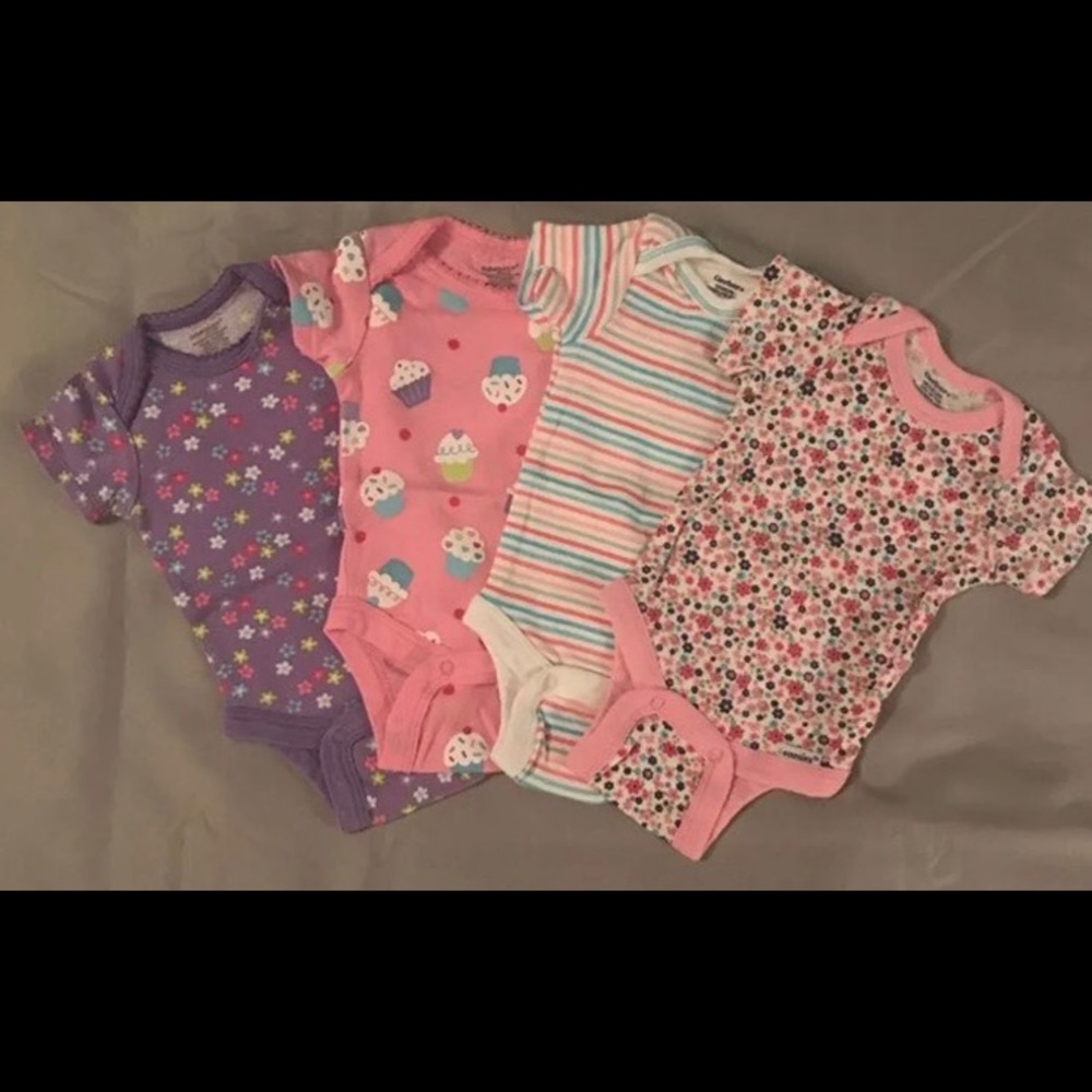 Bundle of Newborn Gerber Onesies